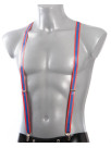 Hosenträger Latex mit Streifen